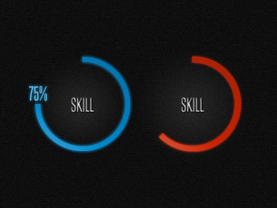 Skills bar bar black blue circle nicolas ciotti nicolasciotti red skill skills ui