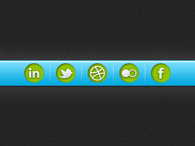social icon bar blue green icon social social icon
