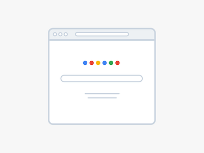 Google flat google illustration icon minimal
