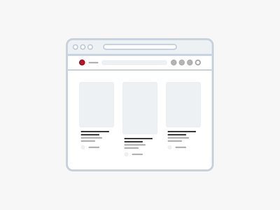 Pinterest flat icon illustration minimal pinterest