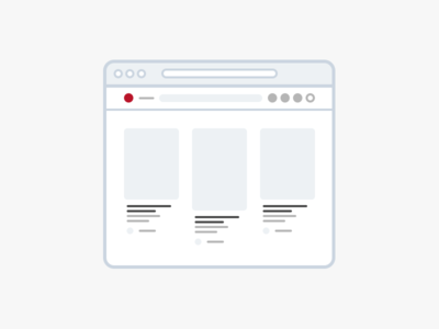 Pinterest flat icon illustration minimal pinterest