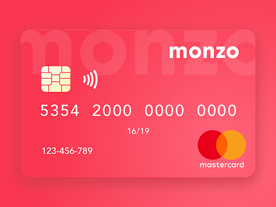 Monzo - Card Concept