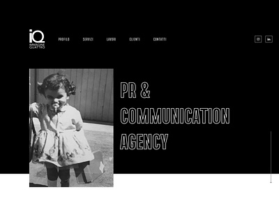 Immagine Quattro - New Website black design flat minimal white