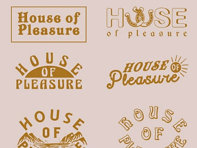H.O.P house of pleasure brand brand identity freelance graphic designer illustration lettering logo logo type tatto tshirt design typography