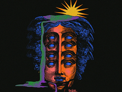 Namaste 420 artwork psychedelic art illustration stonerrock surealism art trippy
