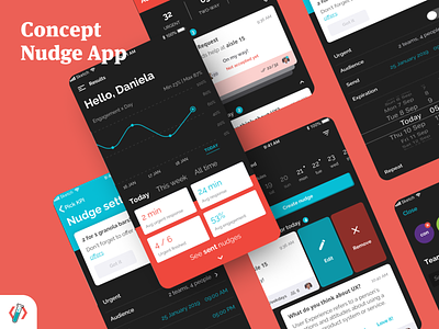 Concept Nudge App | Manager View concept dashboad interface manager nudge react native ui ux web app