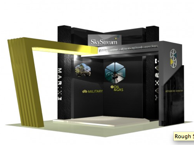 SkyStream 3d render 3d design exhibition