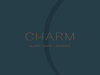 CHARM branding fashion fashion brand gaiter logo luxury mask minimal typography