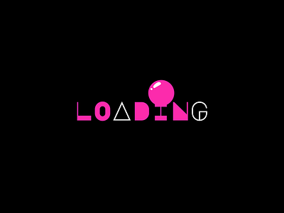 Bubble Gum Loader black bubble gum chewing gum illustration loader loading pink pre loader preloader ui ux white