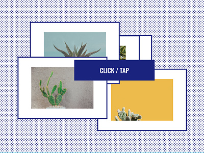 Click/Tap Image Gallery blue click dots gallery image photos responsive design tap ui ux