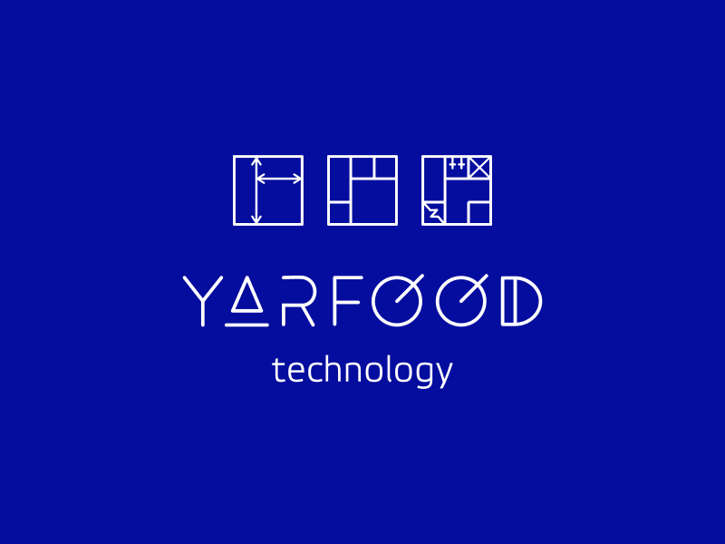 Logo Yarfood technology animation gif identity logo logo animation logotype vector