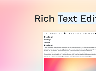 Rich Text Editor Component Kit component figma text editor ui