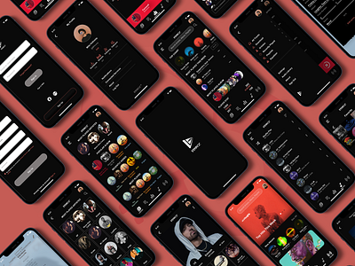 'Voice' music app app design case study concept design figma design music app product design ui design uiux design