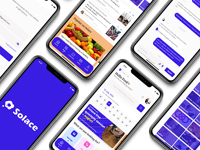 "Solace" - Mental Health Consultation App Design app design concept design consultation app figma figma design logo mobile design product design ui ui design ux ux design