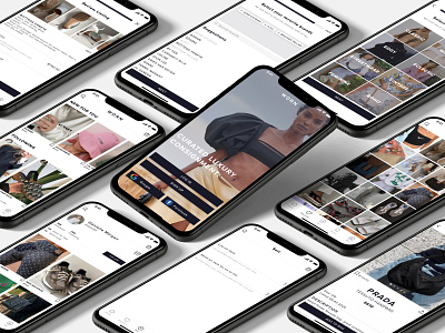 WORN - Curated Luxury Consignment app consignment design fashion ios marketplace minimal shopping shopping app ui ux