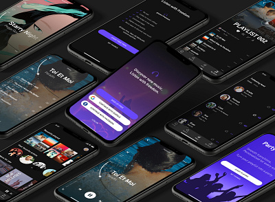 Groovn - Music streaming app design ios minimal music music app music player radio streaming streaming service ui ux