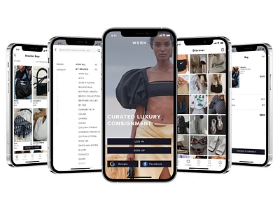 Curated Luxury Consignment Concept app consignment design fashion ios marketplace minimal shopping app ui ux