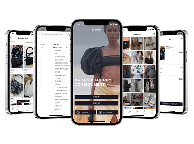 Curated Luxury Consignment Concept app consignment design fashion ios marketplace minimal shopping app ui ux