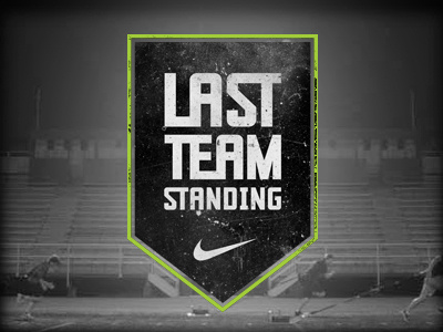 Nike - Last Team Standing badge black crest green hockey logo nhl nike northink shield texture type