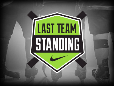 Nike - Last Team Standing badge black green hockey logo nhl nike northink sport team texture type