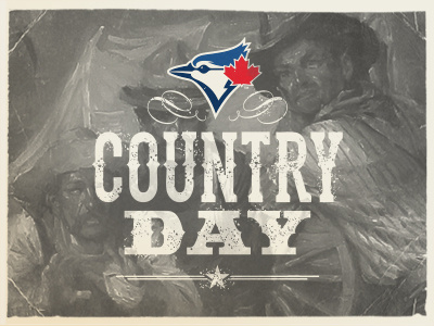 Toronto Blue Jays Country Day baseball blue canada country dave jays mlb rodgers sports texture toronto vintage