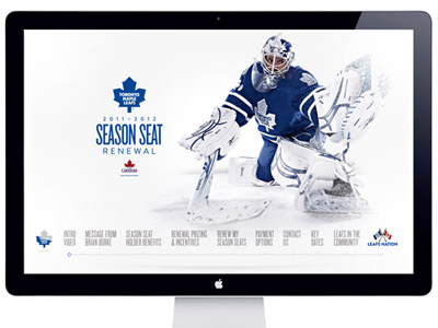 Toronto Maple Leafs 2011-12 SSH Renewal website campaign hockey nhl sports tickets toronto website