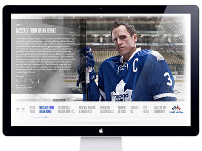 Toronto Maple Leafs 2011-12 SSH Renewal website campaign hockey nhl sports tickets toronto website