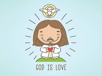 Jesus is Love character child christ god jesus love religious
