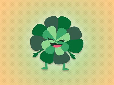 Four Leaf Clover - St Paddys Day Icon clover green illustration ireland lucky st patricks day