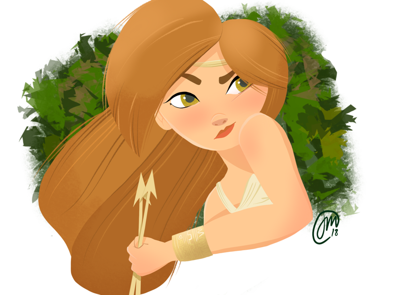 Artemis, Greek goddess by Jucel Meneses on Dribbble