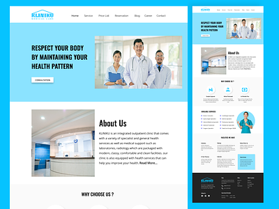 Kliniku Website Design design ui ui design uiinspiration uiux uiuxdesign webdesign