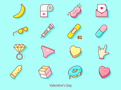 Valentine's Day day draw drawing geometry gore humor icons illustration shapes sketch sketchbook valentines