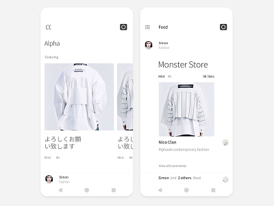 Weekly Ui Alpha n°2 android assistant clean contemporary design experience interface minimal mobile modern ui user