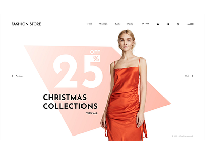 Online fashion store - concept design concept design e commerce design fashion pitch typography ui ux web website