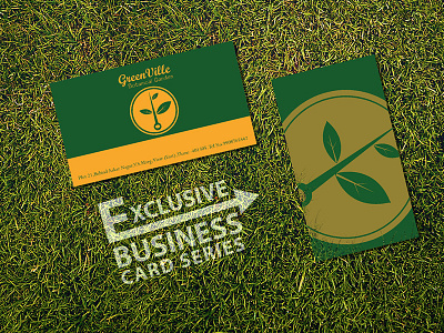 Green Ville Botanical Garden Business Card Design