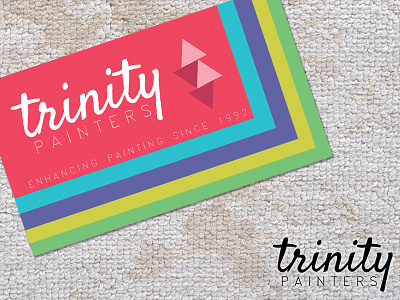 Trinity Painters Business Card Design brand business business card businesscards democards design exclusive painters painting trinity visitingcard