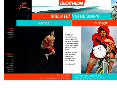 2020 "DECATHLON" (FRENCH SPORT STORE) DIGITAL DESIGN