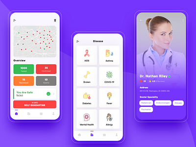 Doctor's Booking App app branding design ui uiux ux