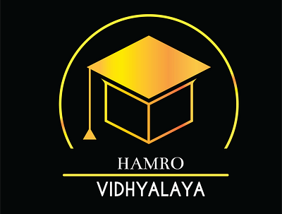 HamroVidhyalaya design illustration logo minimal vector