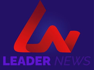 LEADER NEWS branding contemporary logo design graphic design logo vector