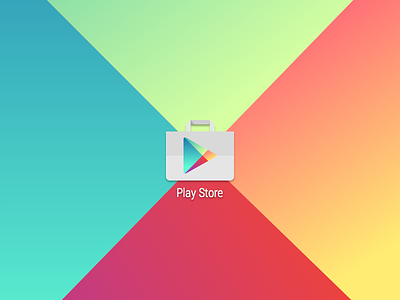 Google Play Store launcher icon android bag freebie google gradient lollipop material paper play store