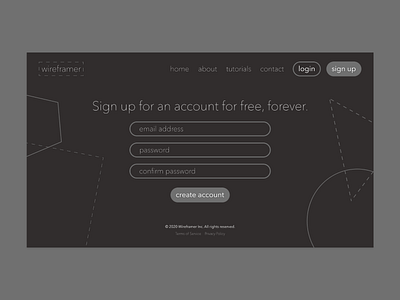Daily UI (Day 1) - Sign Up dailyui dailyui 001 signup website
