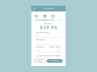 Daily UI (Day 2) - Credit Card Form