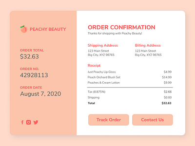 Daily UI (Day 17) - Email Receipt