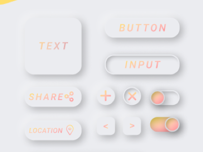 Button Designs Neumorphism