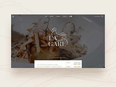 Website for a Fine Dining Restaurant brand design branding design fine dining french french restaurant gallery graphic design interaction interaction design photography rebrand restaurant restaurant logo ui ui design web design website