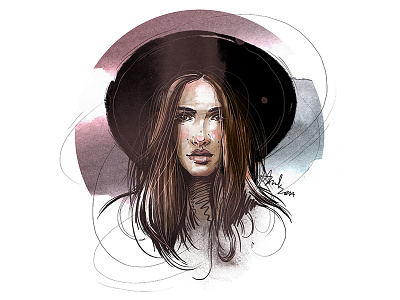 Portrait a day - Patricia Manfield cg cg art digital art drawing graphics illustration patricia manfield portrait portrait a day watercolor