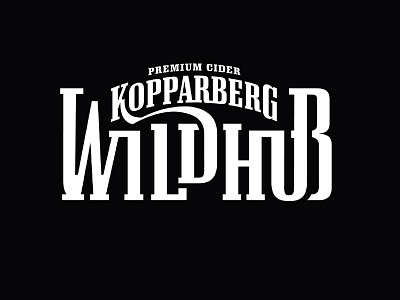 WildHub logo cider design graphic design kopparberg lettering logo pilsner typography