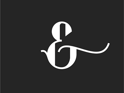 Ampersand ampersand black and white design graphic design letter letterform lettering typography