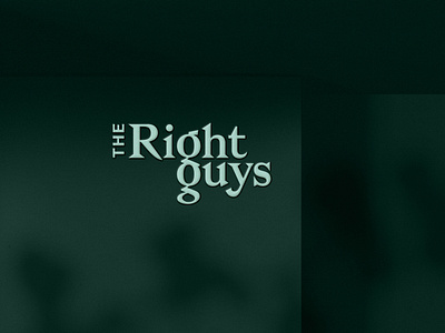 The Right Guys logo brand branding chain connection logo logo design logotype typography wordmark